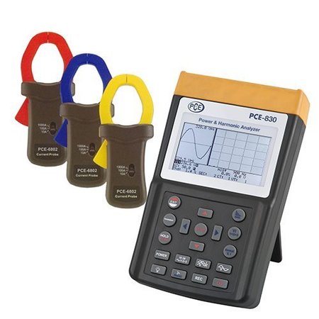 PCE INSTRUMENTS Three-Phase Power Meter, Data Logger PCE-830-2